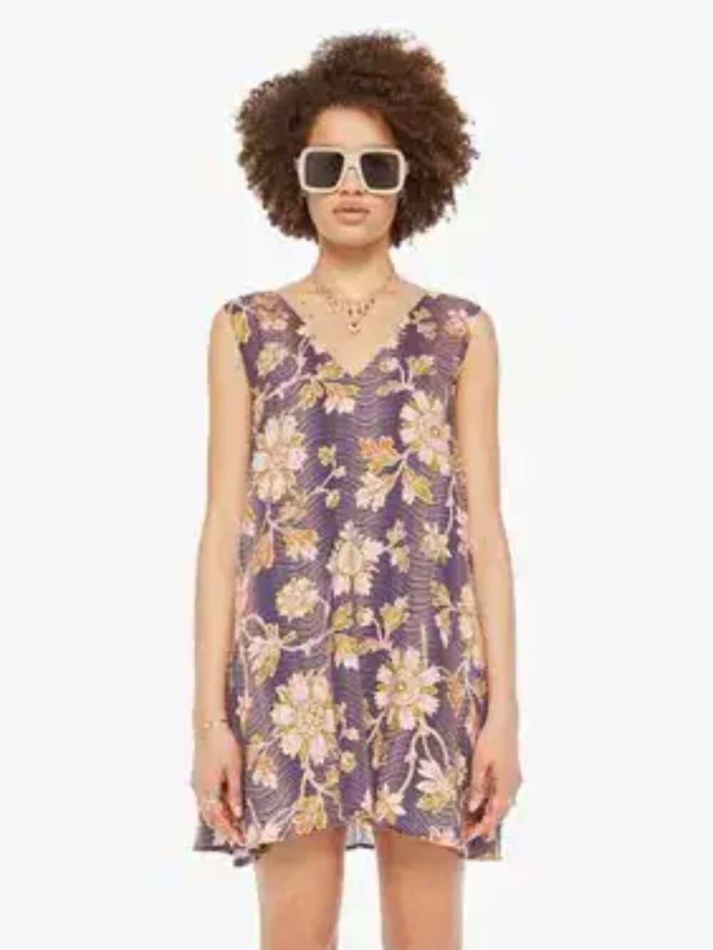 Alix of Bohemia Soleil Wavy Zinnia Dress in Blue